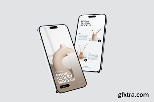 Floating Phone Mockup B2GNQEM