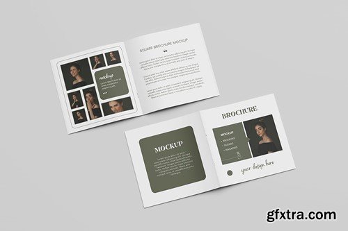 Square Catalog Brochure Mockup MXDT4D9