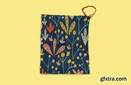 Drawstring Pouch Mockup HY8U7RX