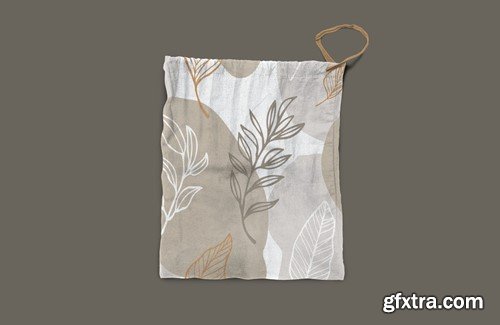 Drawstring Pouch Mockup HY8U7RX