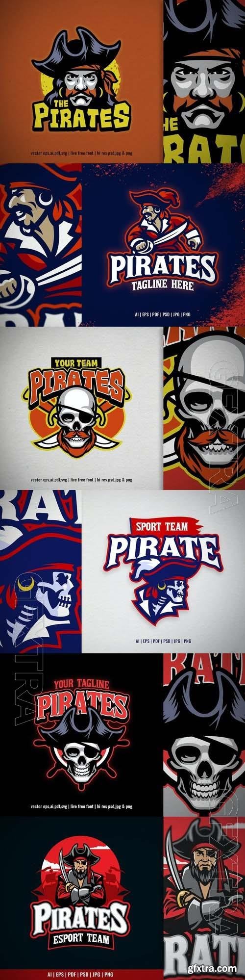 Pirate Captain for Sport and Esport Team Logo