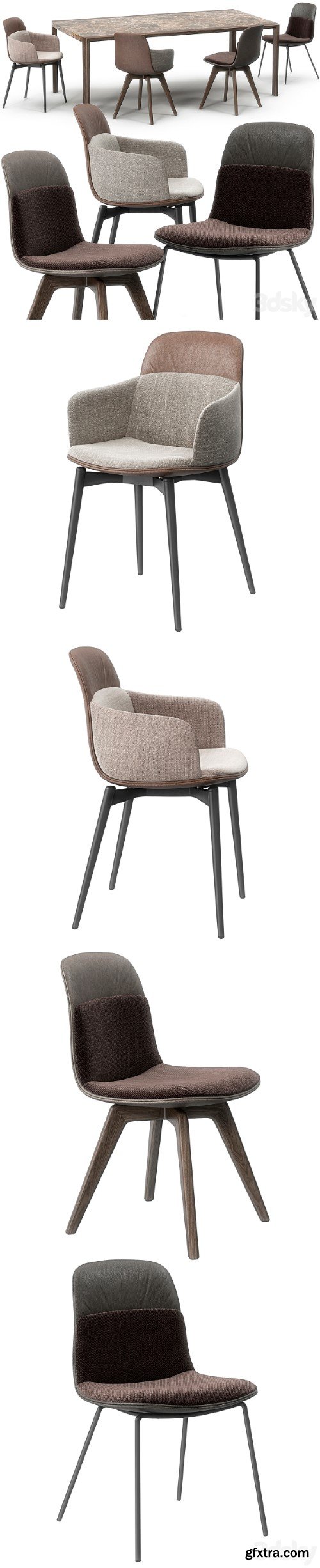 Molteni Barbican chairs set