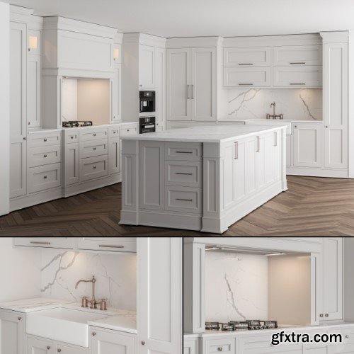 Kitchen NeoClassic - white Set 16