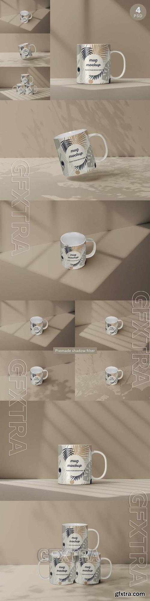 Mug Mockup Photoshop Template RX8H3EJ