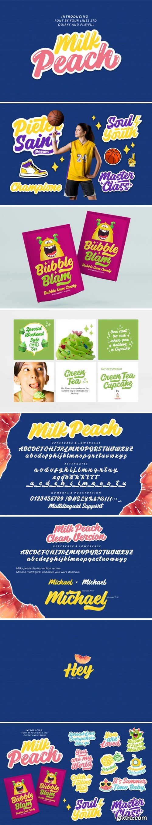 Milk Peach Font