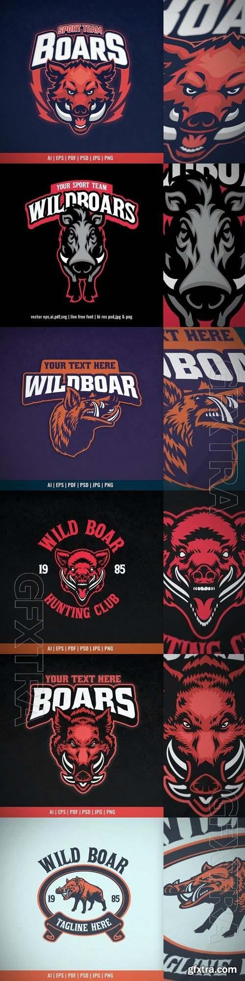 Boar Head Sport Logo Template