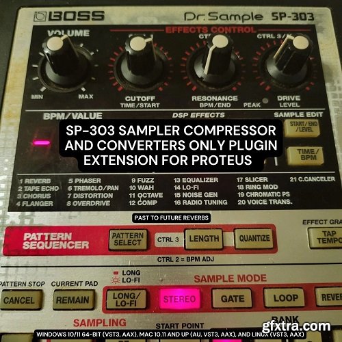 PastToFutureReverbs SP-303 Sampler Compressor Plugin Extension for Proteus! (Bonus Converters Only Capture)