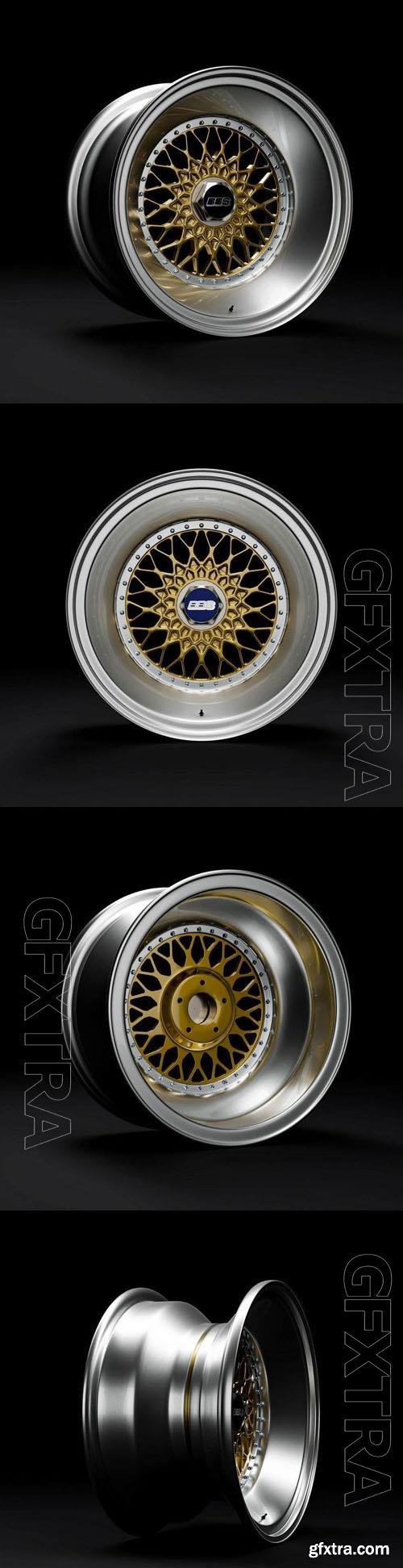 Auto rims BBS RS - 3d model