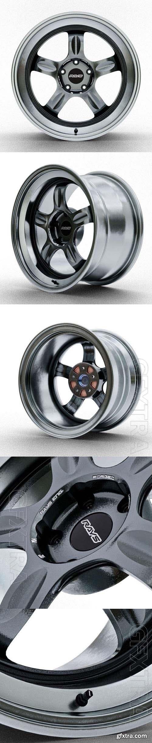 Auto rims 21C VOLK RACING - 3d model