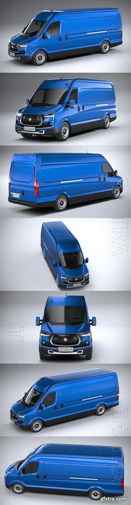 Generic Van Heavy 2020 - 3d model