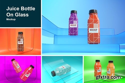 Juice Bottle On Glass 9UPS2LY