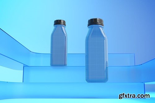 Juice Bottle On Glass 9UPS2LY