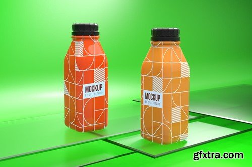 Juice Bottle On Glass 9UPS2LY