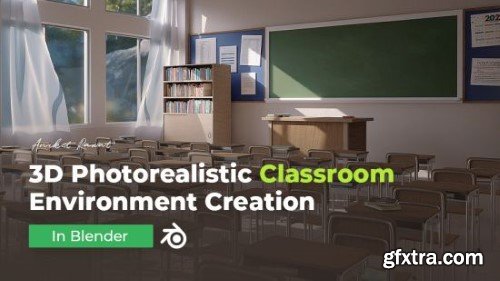 Wingfox – 3D Photorealistic Classroom Environment Creation in Blender