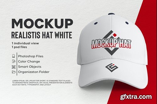 Hat White Mockup UK88NBU