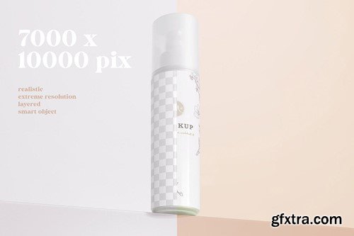 Small Spray Bottle - Cosmetic Packaging Mockup 4CQFPV5