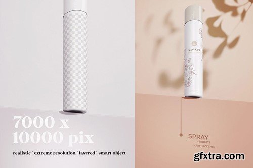 Big Spray Bottle - Cosmetic Packaging Mockup N86WNKM