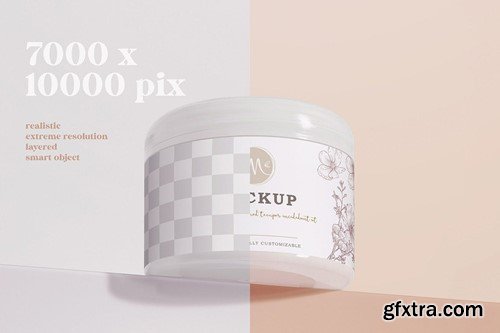 Cream Jar - Cosmetic Packaging Mockup YTL5ACK