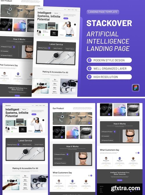 Stackover - Artificial Intelligence Landing Page XH6ENCT