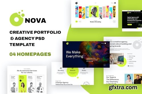 Onova - Creative Portfolio & Agency PSD Template LVNQJJP