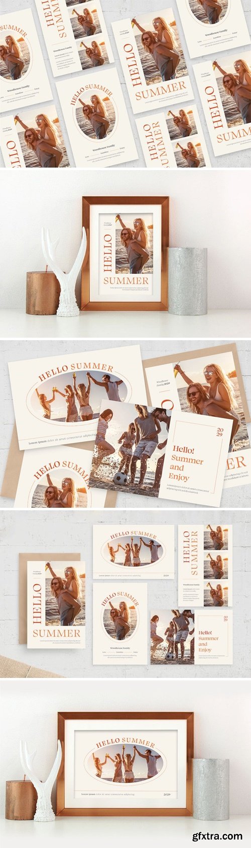 Summer Family Photo Card Set TLQBL4E