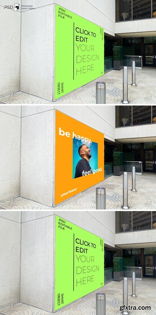 Billboard Entrance Wall Mockup 8KKT652