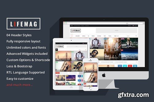 LifeMag - Responsive Magazine WordPress Theme LCNRJEX