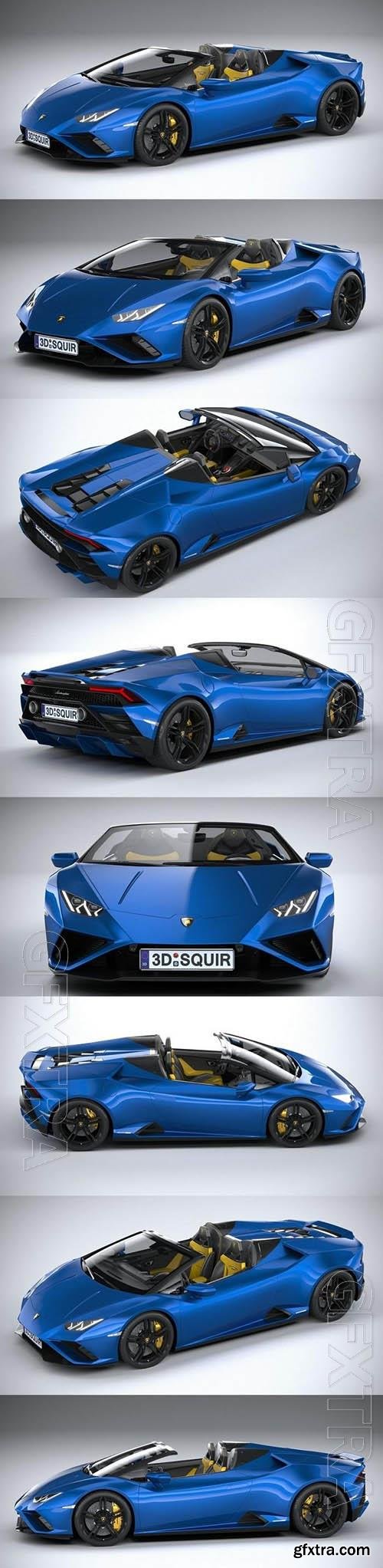 Lamborghini Huracan Evo RWD Spyder 2021 - 3d model