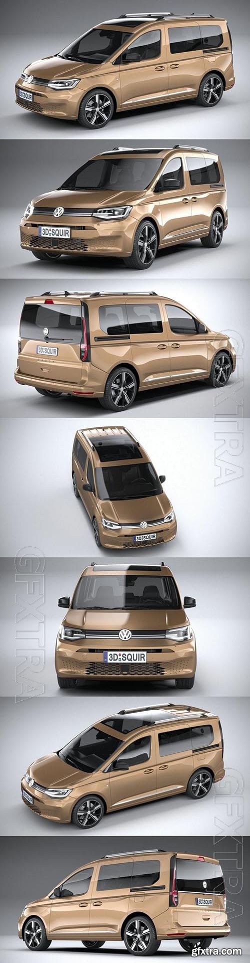 Volkswagen Caddy 2021 - 3d model