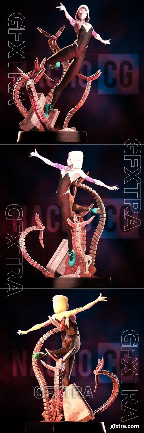 Fan Art Spider Gwen &ndash; 3D Print Model