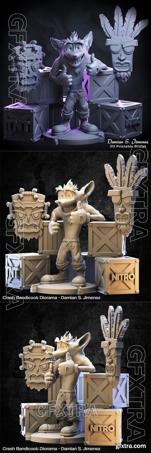 Crash Bandicoot Diorama &ndash; 3D Print Model