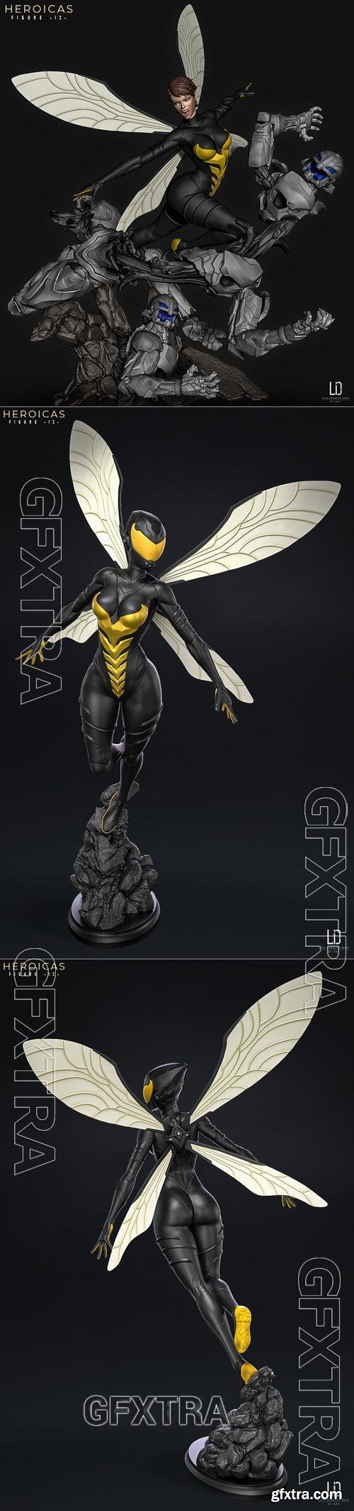 Heroicas - Figure 12 - Wasp &ndash; 3D Print Model