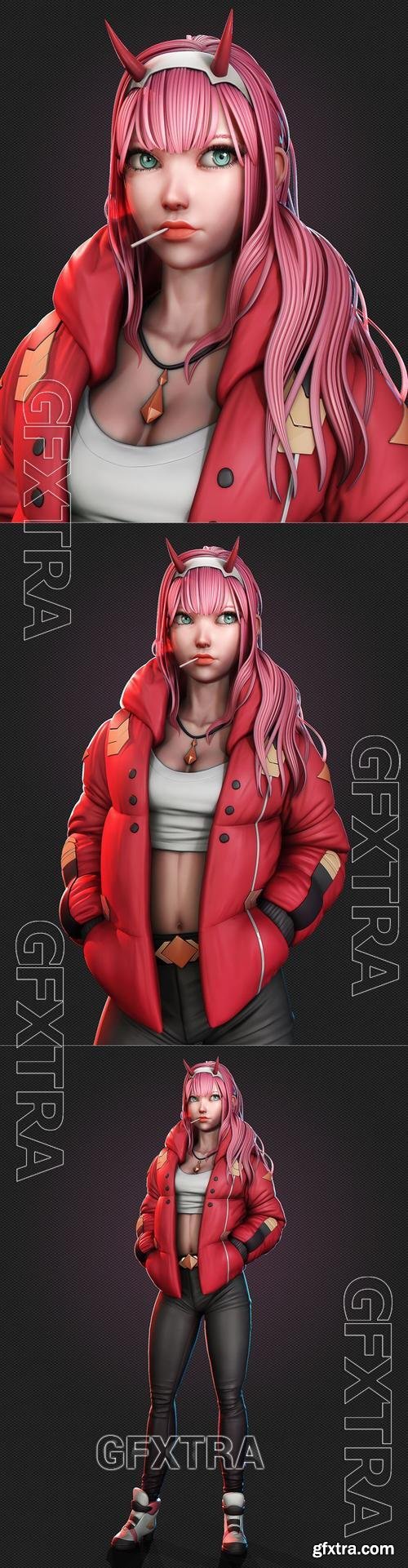 Zero Two - DARLING &ndash; 3D Print Model