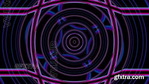 Dancing Neon Shapes Loop 1539271