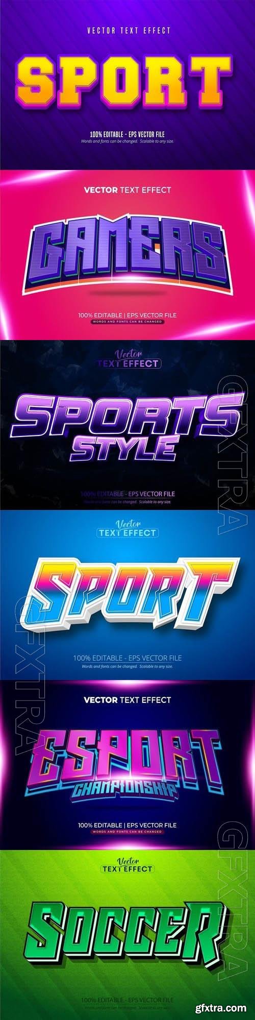 Vector 3d text editable, text effect font vol 196