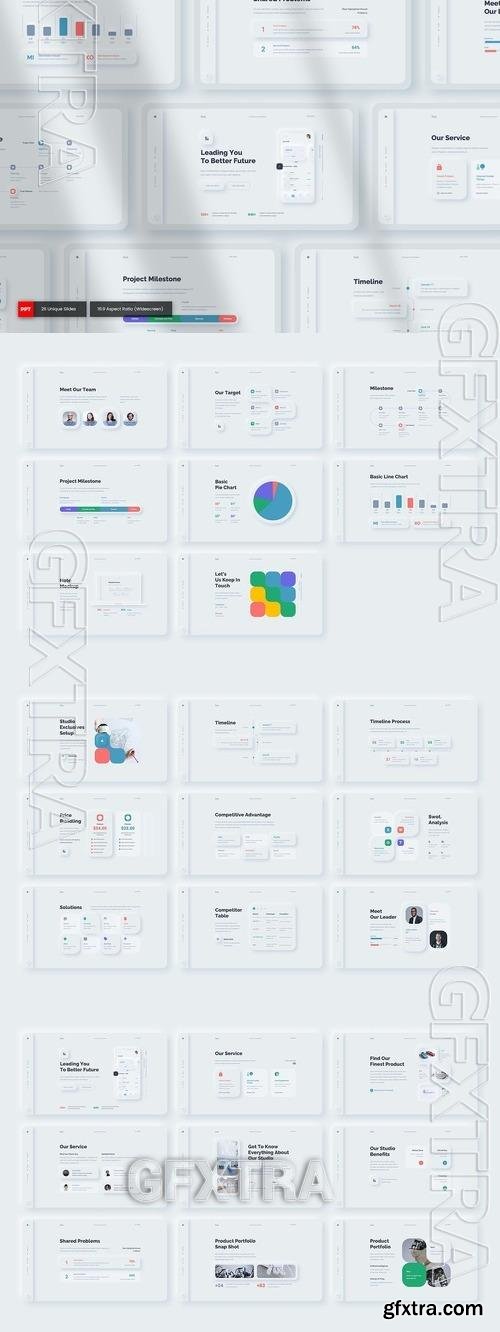 Dull - Neumorphic PowerPoint Presentation X8TMWDN