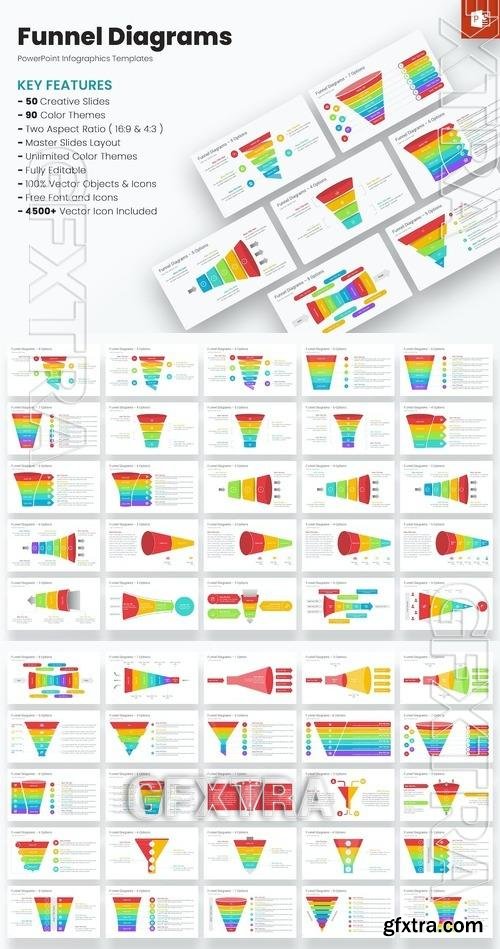 Funnel Diagrams PowerPoint Templates L4DMQU5