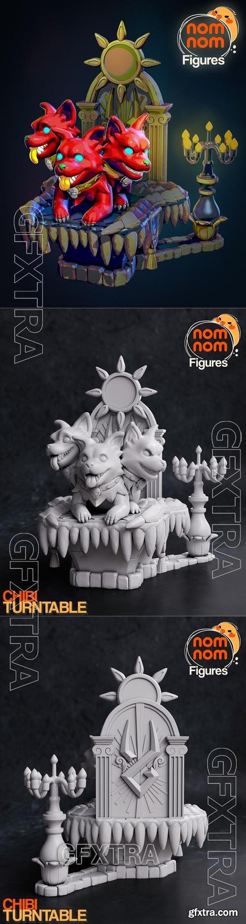 NomNom Figures - Cerberus - Hades &ndash; 3D Print Model