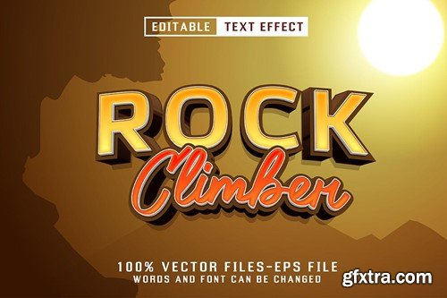 Rock Climber Editable Text Effect 42LELGF