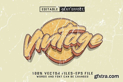 Vintage Editable Text Effect D3PAJCV