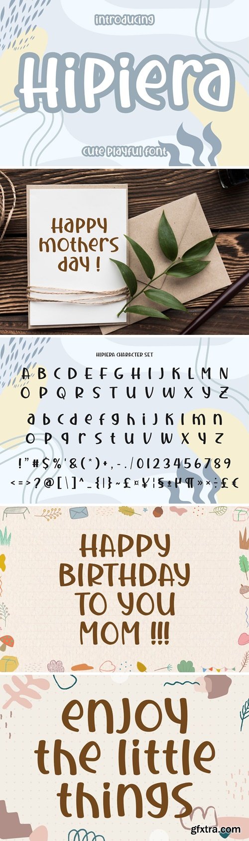 Hipiera Font - Cute Playful Font