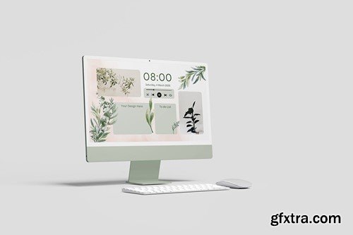 Clay Desktop Mockup J9YRXZJ