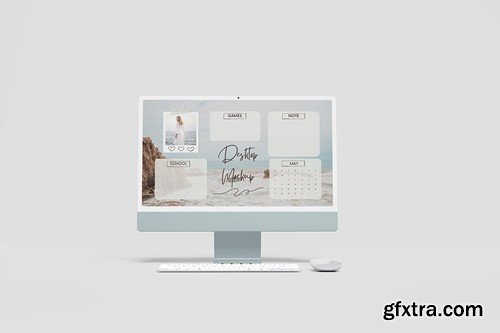 Clay Desktop Mockup J9YRXZJ