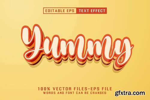 Yummy Editable Text Effect VKA56HS