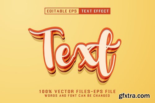 Yummy Editable Text Effect VKA56HS