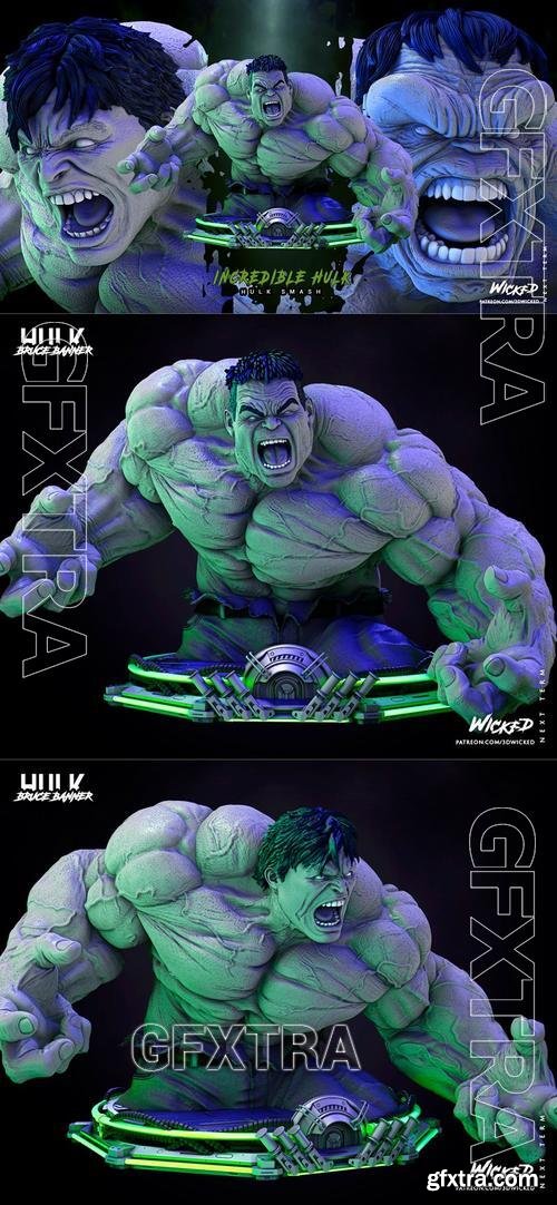 WICKED - Hulk Bust &ndash; 3D Print Model