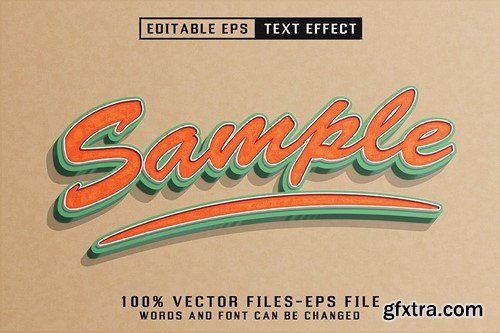 Retro Editable Text Effect 6M99ZWY