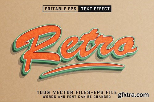 Retro Editable Text Effect 6M99ZWY