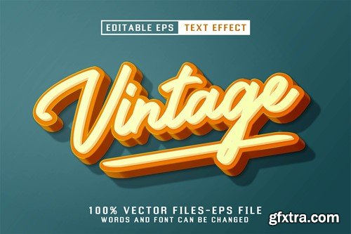 Vintage Editable Text Effect VHFSMHG