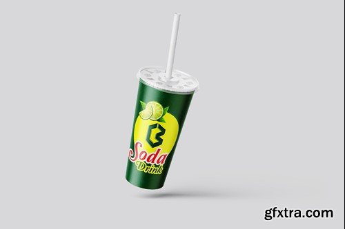 Tumbler Soda Mockup 24HA4MD